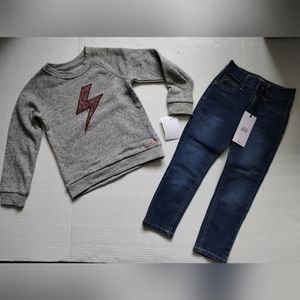 2 Piece Set Hudson Jeans and Top New with Tags Size 3T